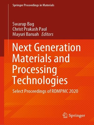 cover image of Next Generation Materials and Processing Technologies